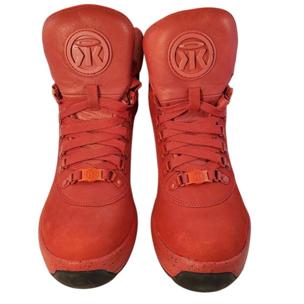 Sumikko Red Leather Hiking Boots Men's 8 EU 41 Streetwear Alpine Trek Boots